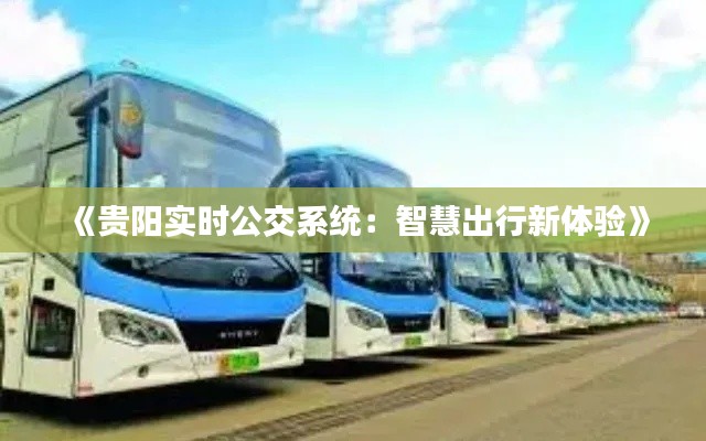 《貴陽實(shí)時(shí)公交系統(tǒng)：智慧出行新體驗(yàn)》