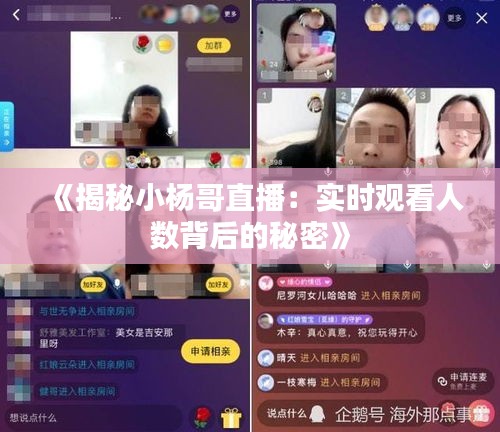 《揭秘小楊哥直播：實(shí)時(shí)觀看人數(shù)背后的秘密》