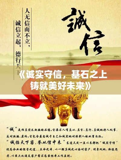 《誠(chéng)實(shí)守信，基石之上鑄就美好未來(lái)》