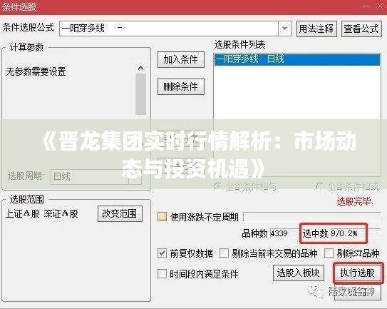 《晉龍集團實時行情解析：市場動態(tài)與投資機遇》
