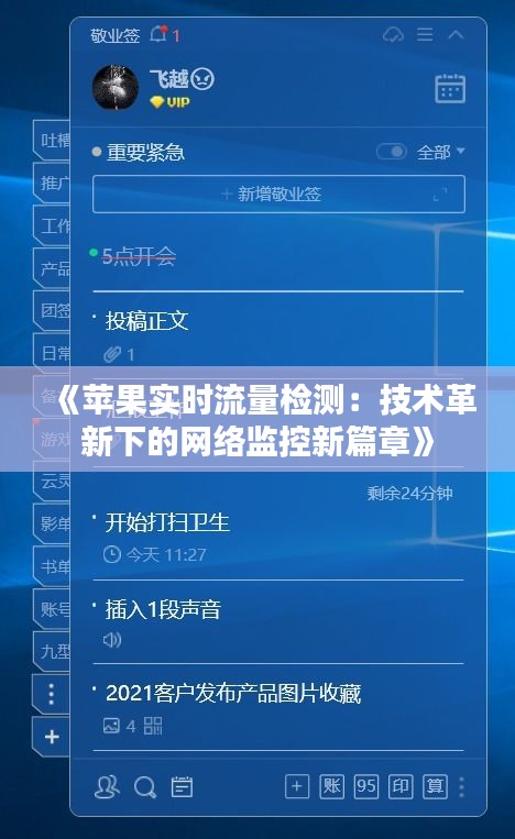 《蘋果實(shí)時流量檢測：技術(shù)革新下的網(wǎng)絡(luò)監(jiān)控新篇章》