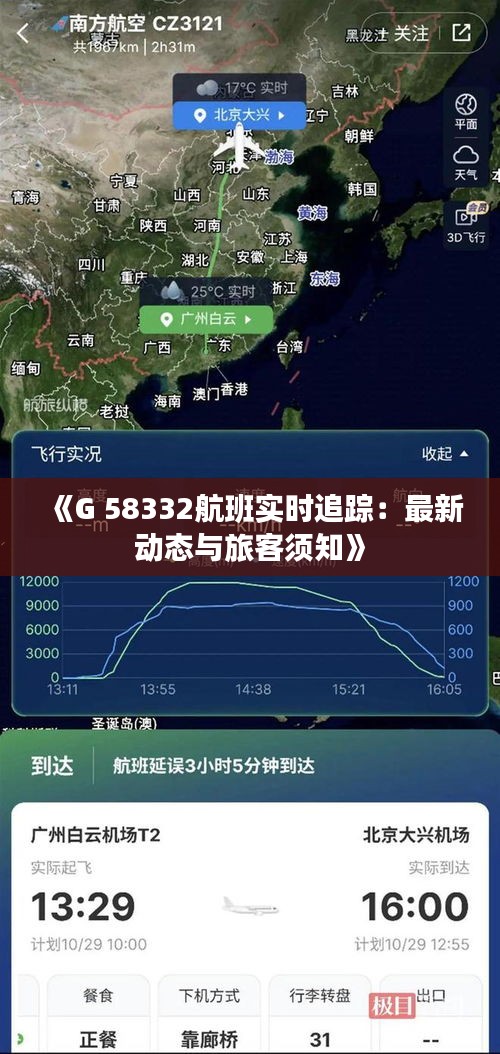《G 58332航班實時追蹤：最新動態(tài)與旅客須知》