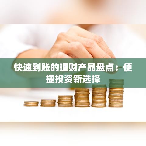 快速到賬的理財產(chǎn)品盤點：便捷投資新選擇