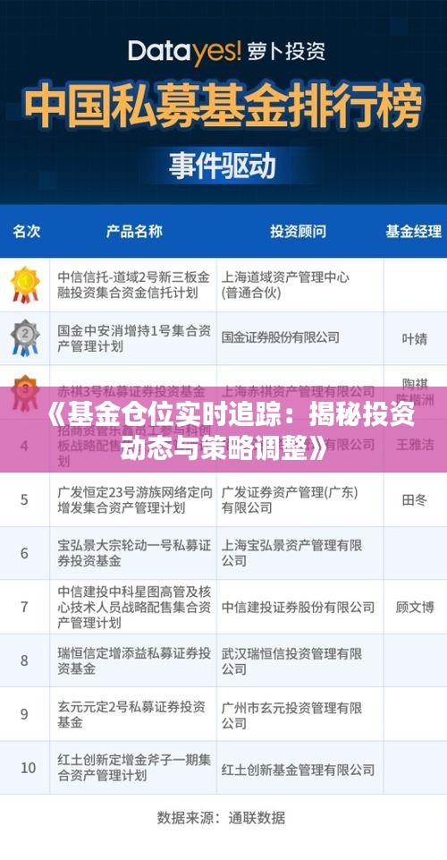 《基金倉位實(shí)時追蹤：揭秘投資動態(tài)與策略調(diào)整》