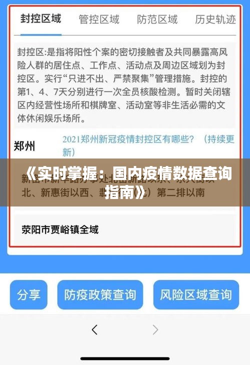 《實時掌握：國內(nèi)疫情數(shù)據(jù)查詢指南》