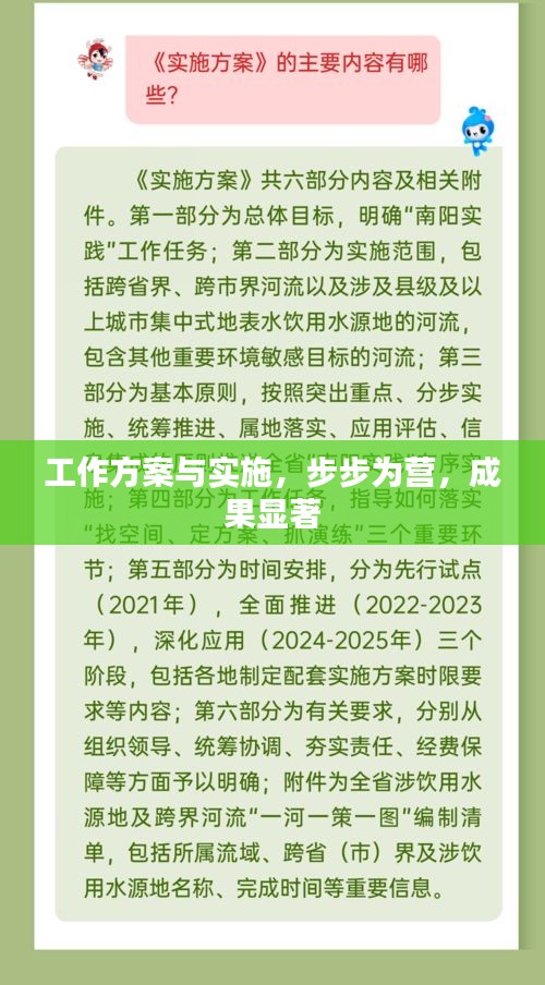 工作方案與實施，步步為營，成果顯著