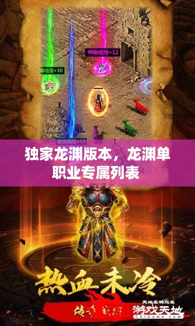 獨(dú)家龍淵版本，龍淵單職業(yè)專屬列表 