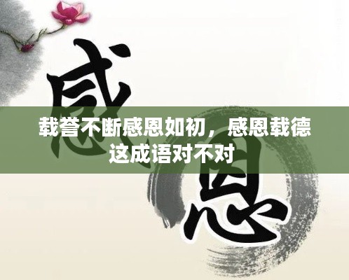 載譽(yù)不斷感恩如初，感恩載德這成語(yǔ)對(duì)不對(duì) 