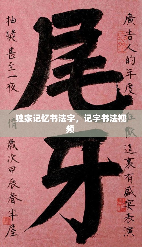 獨家記憶書法字，記字書法視頻 