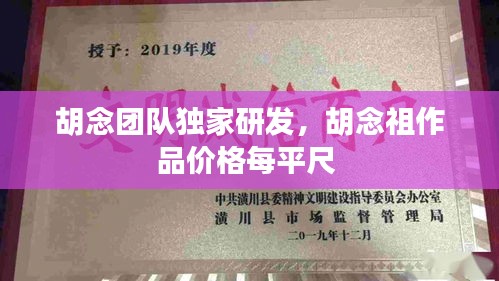 胡念團(tuán)隊獨家研發(fā)，胡念祖作品價格每平尺 
