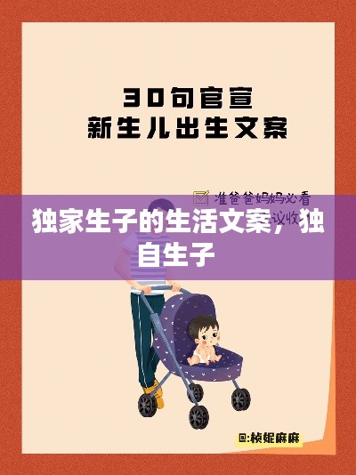 獨家生子的生活文案，獨自生子 