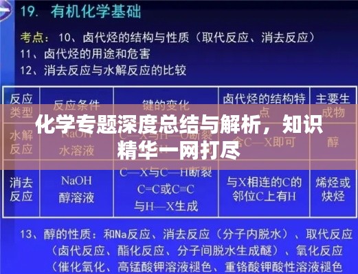 化學(xué)專(zhuān)題深度總結(jié)與解析，知識(shí)精華一網(wǎng)打盡