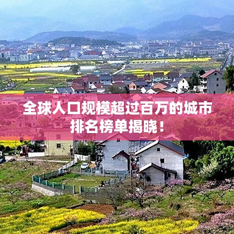 全球人口規(guī)模超過(guò)百萬(wàn)的城市排名榜單揭曉！