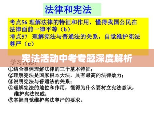 憲法活動中考專題深度解析