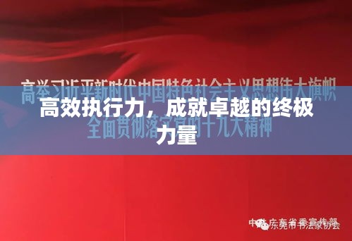高效執(zhí)行力，成就卓越的終極力量