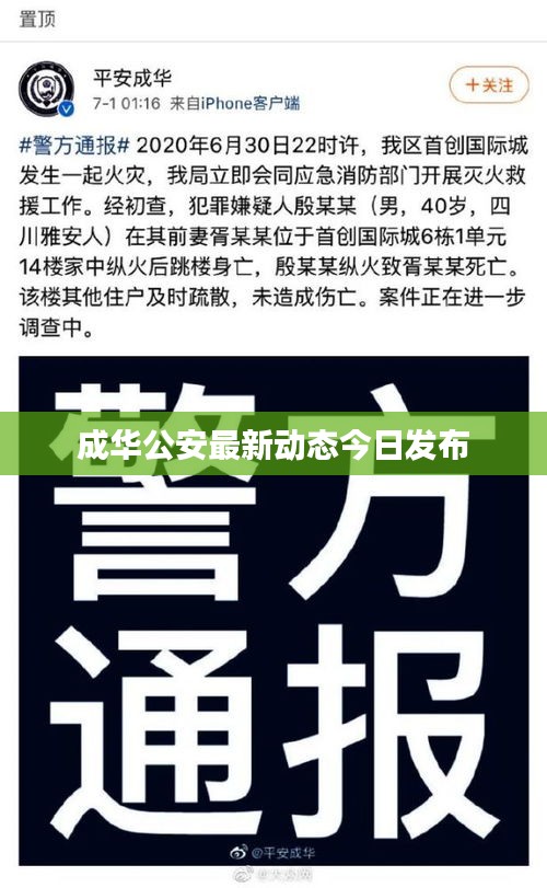 成華公安最新動態(tài)今日發(fā)布