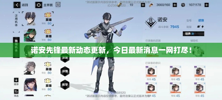 諾安先鋒最新動(dòng)態(tài)更新，今日最新消息一網(wǎng)打盡！