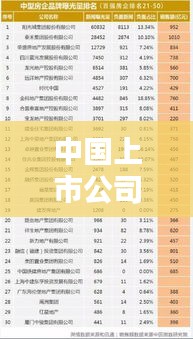 中國上市公司品牌排名深度解析，企業(yè)影響力與品牌價值揭秘