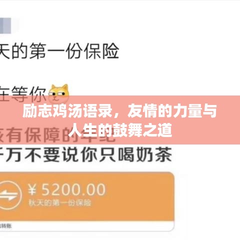 勵(lì)志雞湯語錄，友情的力量與人生的鼓舞之道