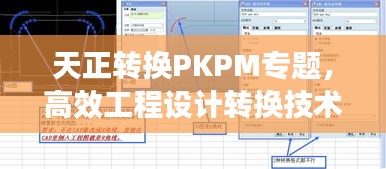 天正轉換PKPM專題，高效工程設計轉換技術揭秘