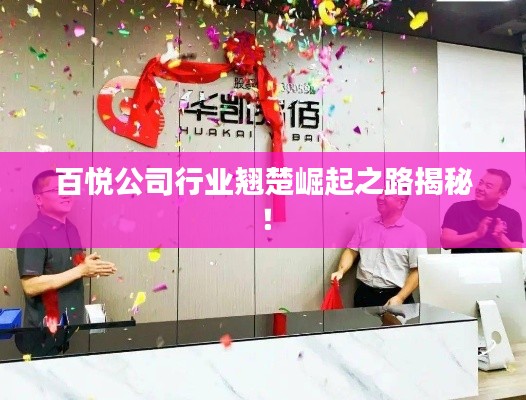 百悅公司行業(yè)翹楚崛起之路揭秘！