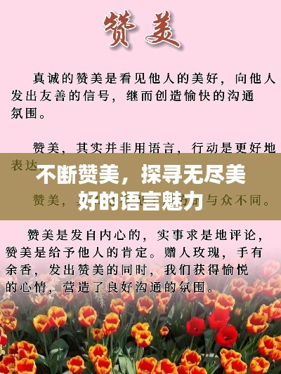 不斷贊美，探尋無盡美好的語言魅力