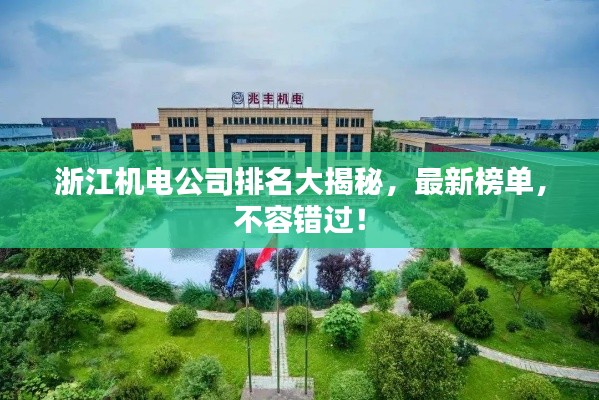 浙江機(jī)電公司排名大揭秘，最新榜單，不容錯(cuò)過！