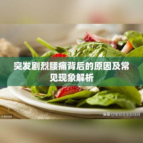 突發(fā)劇烈腰痛背后的原因及常見現(xiàn)象解析