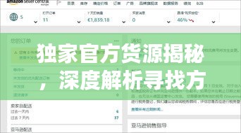 獨(dú)家官方貨源揭秘，深度解析尋找方法與實(shí)用策略
