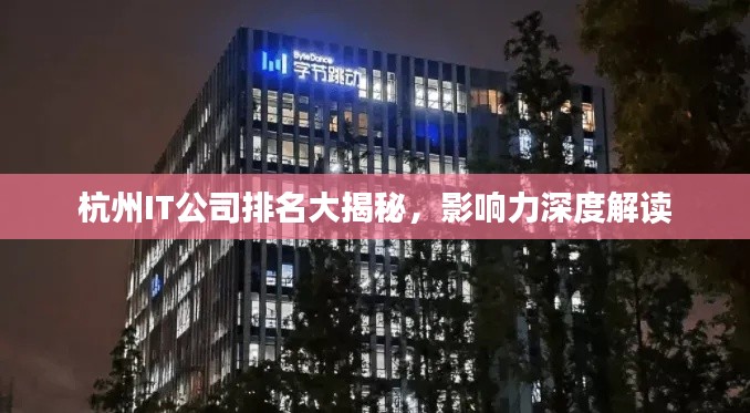 杭州IT公司排名大揭秘，影響力深度解讀