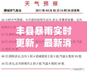 豐縣暴雨實時更新，最新消息與天氣預(yù)警通知