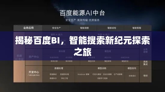 揭秘百度BI，智能搜索新紀(jì)元探索之旅