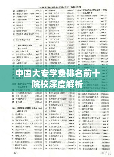 中國大專學(xué)費(fèi)排名前十院校深度解析