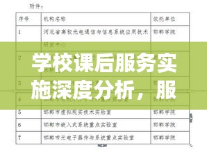 學(xué)校課后服務(wù)實(shí)施深度分析，服務(wù)成效與未來(lái)發(fā)展展望
