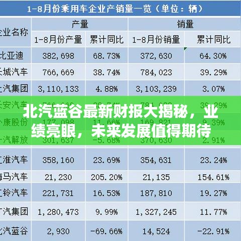 北汽藍(lán)谷最新財(cái)報(bào)大揭秘，業(yè)績(jī)亮眼，未來(lái)發(fā)展值得期待