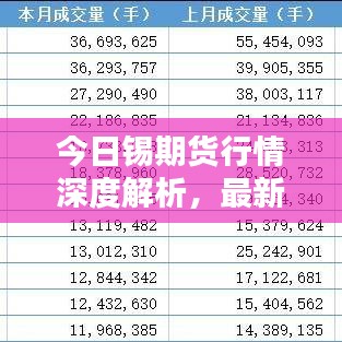 今日錫期貨行情深度解析，最新動(dòng)態(tài)一網(wǎng)打盡！