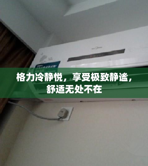格力冷靜悅，享受極致靜謐，舒適無處不在