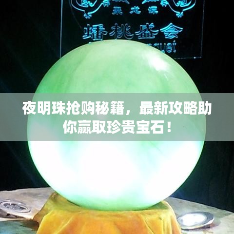 夜明珠搶購(gòu)秘籍，最新攻略助你贏取珍貴寶石！