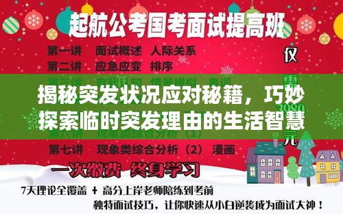 揭秘突發(fā)狀況應(yīng)對(duì)秘籍，巧妙探索臨時(shí)突發(fā)理由的生活智慧