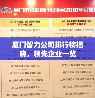 廈門(mén)智力公司排行榜揭曉，領(lǐng)先企業(yè)一覽
