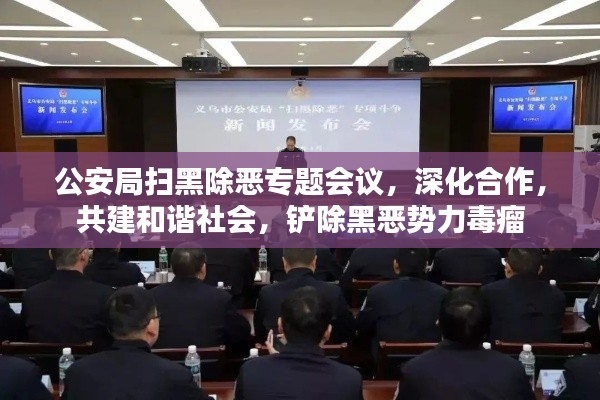 公安局掃黑除惡專題會議，深化合作，共建和諧社會，鏟除黑惡勢力毒瘤
