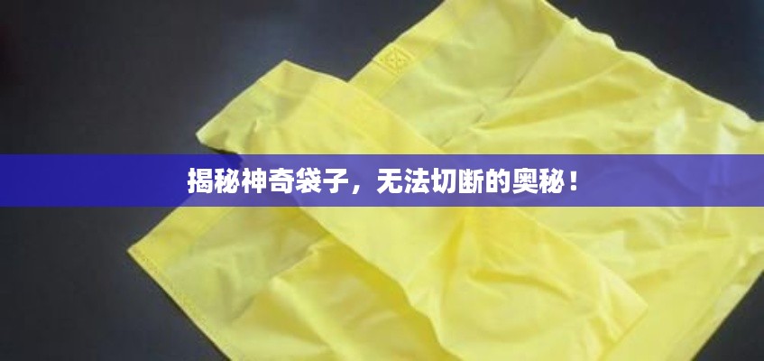 揭秘神奇袋子，無法切斷的奧秘！