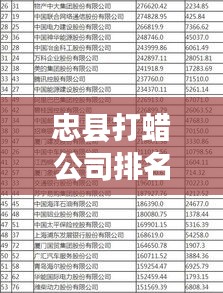 忠縣打蠟公司排名揭曉，優(yōu)質(zhì)企業(yè)榜單