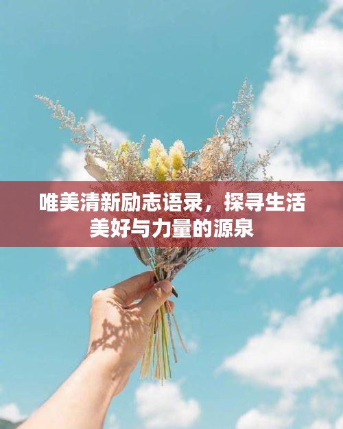 唯美清新勵志語錄，探尋生活美好與力量的源泉
