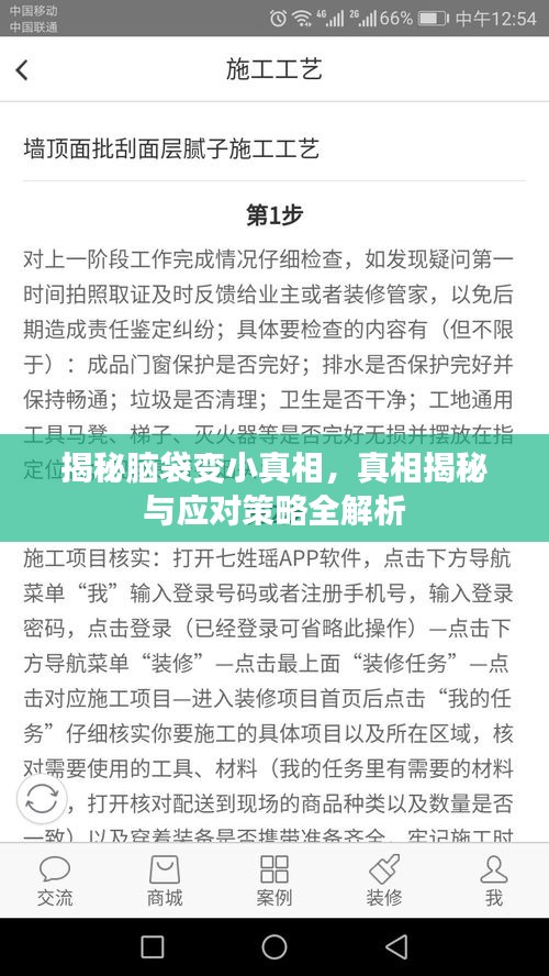 揭秘腦袋變小真相，真相揭秘與應(yīng)對(duì)策略全解析