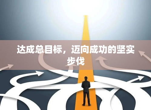 達成總目標，邁向成功的堅實步伐
